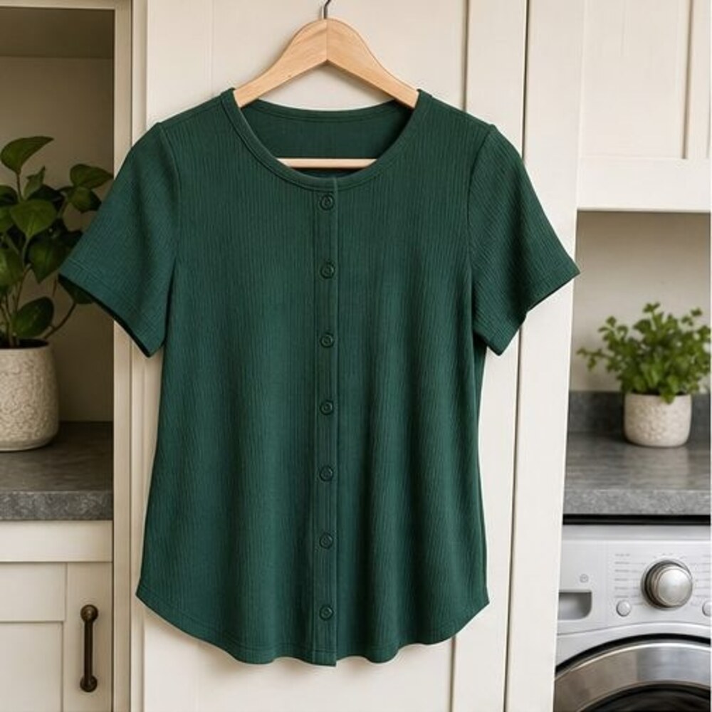 Emerald Lace Trim Top